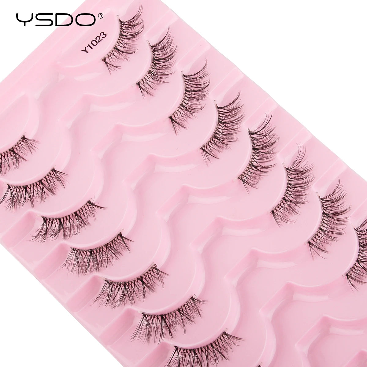YSDO Halb-Wimpern 5/7/10 Paare Nerzwimpern Natürliche Falsche Wimpernverlängerung Make-up Wispy Katzenwimpern Künstliche Wimpern Maquiagem Cilios