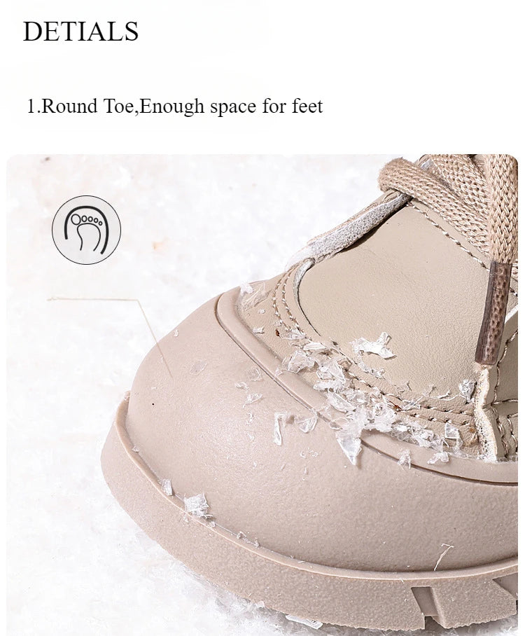 Winter Kids Snow Boots Plush Warm Baby Girl Shoes Toddler Boot Children Little Boys Cotton Shoes Stay Warm Platform Shoes H11172