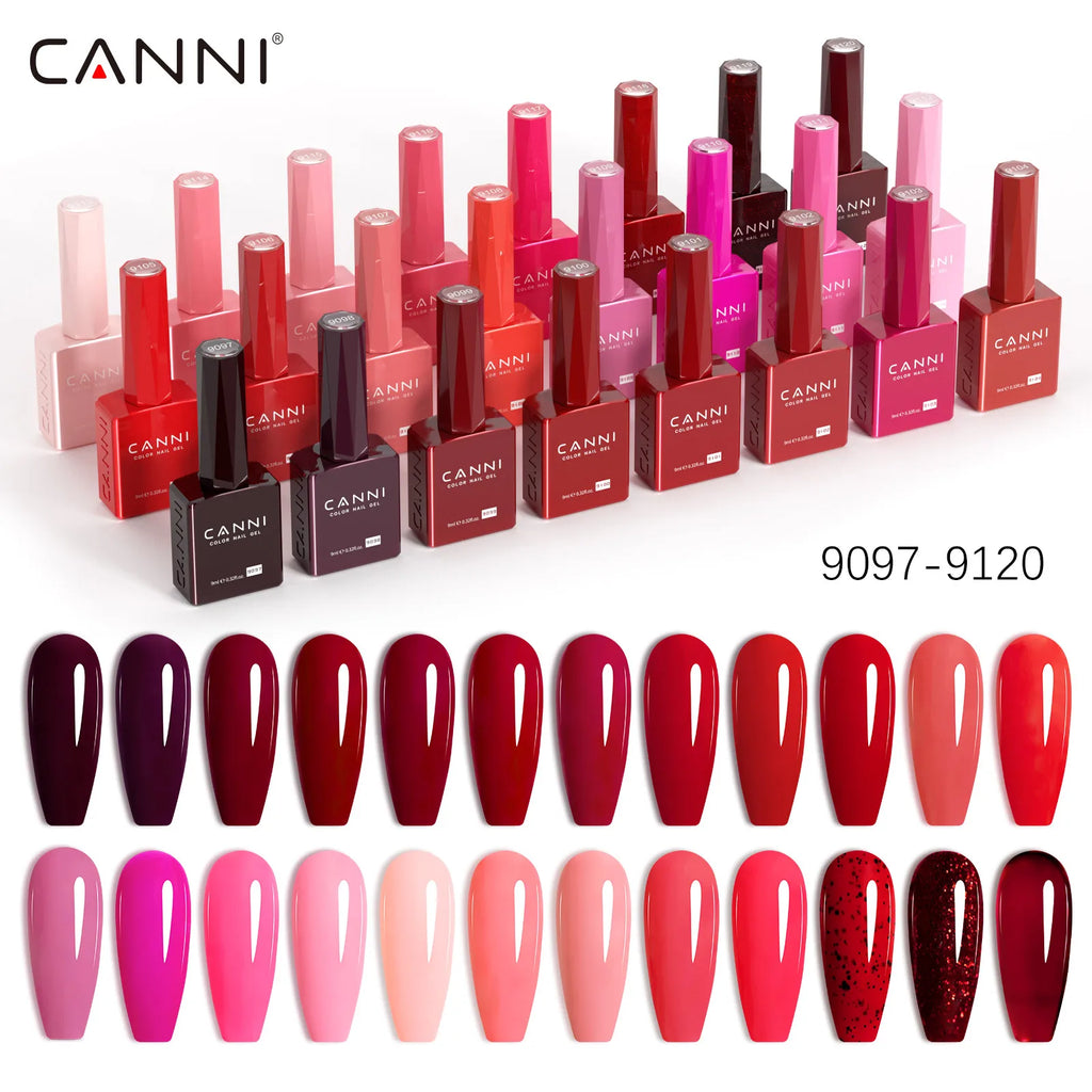 CANNI Hema TPO Free Nail Gel Polish Fall Nails Maillard Color Collection Semi Permanent Diamond Longwear Top Coat 9ml