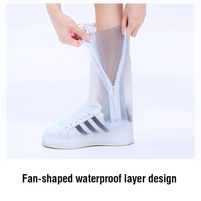 40cm Tall Shoes Cover Rain Waterproof Silicone Shoes Protectors Cycling Rain Boots Non-Slip Shoe Cover Rainy Water proof shoes
