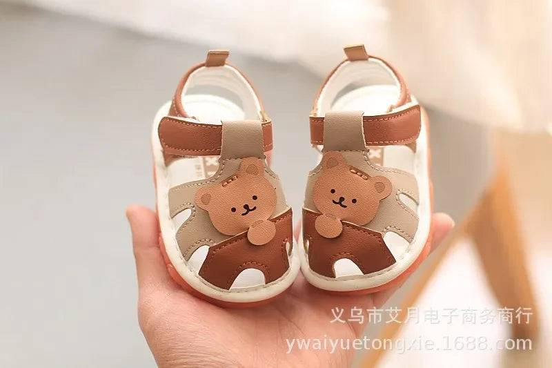 Summer Boy Girl Baby Sandals Kid Barking Shoes Children Sound Will Ring Soft Bottom Walking Shoes Kids Whistling Toddler Sandals
