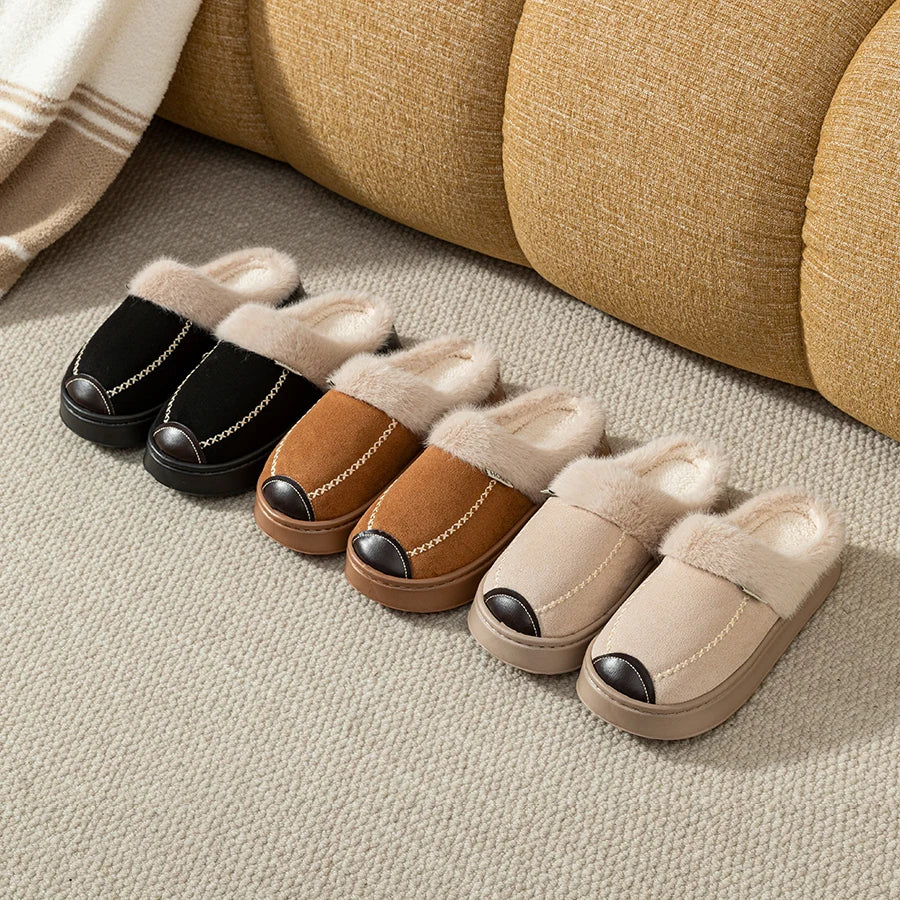 Children's Slippers Winter Parent-child Shoes Boy's Indoor Warmth Outdoor Anti Slip Comfort Fashion Bedroom Casual Home Shoes