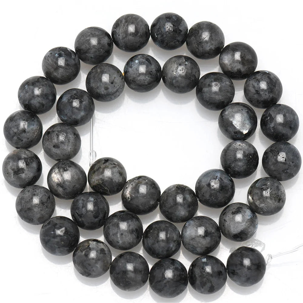 Natural Labradorite Round stones Beads for DIY Jewelry Making 15"