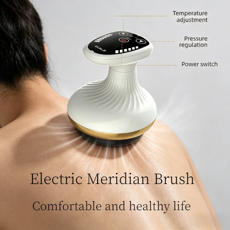 Electric Body Massager With Cupping Function, Vacuum Suction, Infrared Heating, Fat Burner, Slimming Function，Comfortable