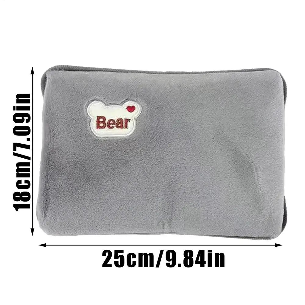 Hot Water Bottle Leak-Proof Rechargeable Hand Warmer Hot Water Bag with Soft Cover for Winter Cold Weather Period Cramps Muscles