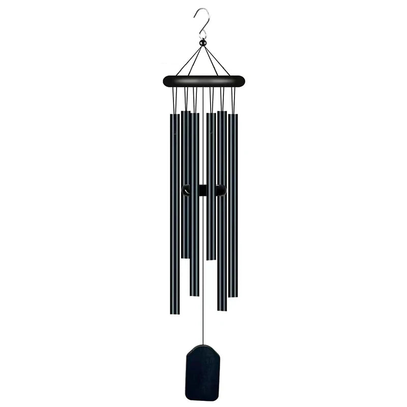6 Tubes Wind Chimes Pendant Aluminum Metal Pipe Balcony Outdoor Yard Garden Home Decoration 62 CM
