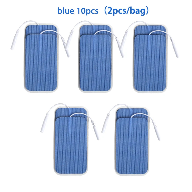 10/20Pcs Electrode Pads 2mm Plug Self Adhesive Replacement for Tens Acupuncture Electrode Pads Square Muscle Stimulator Slimming
