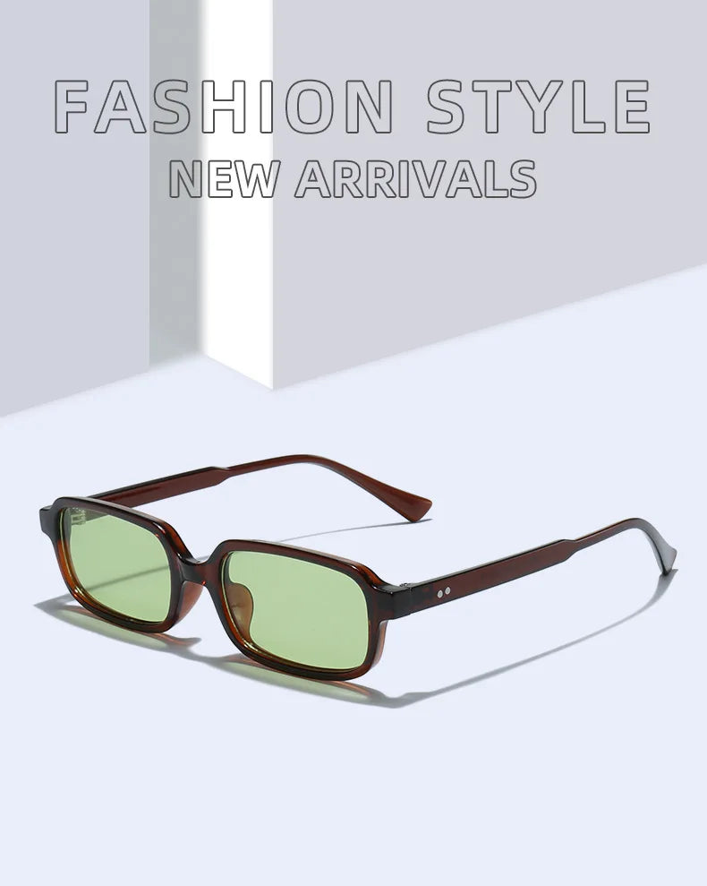 DDDLONG Retro Fashion Y2K Punk Square Sunglasses Women Men Sun Glasses Classic Vintage UV400 Outdoor Shades D644