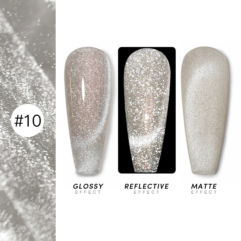 AS 15ml Cat Magnetic Gel Nail Polish Cat Eye Glitter Effect Semi Permanent 36 Colors  Soak Off UV Gel Varnish Manicure Nail Art