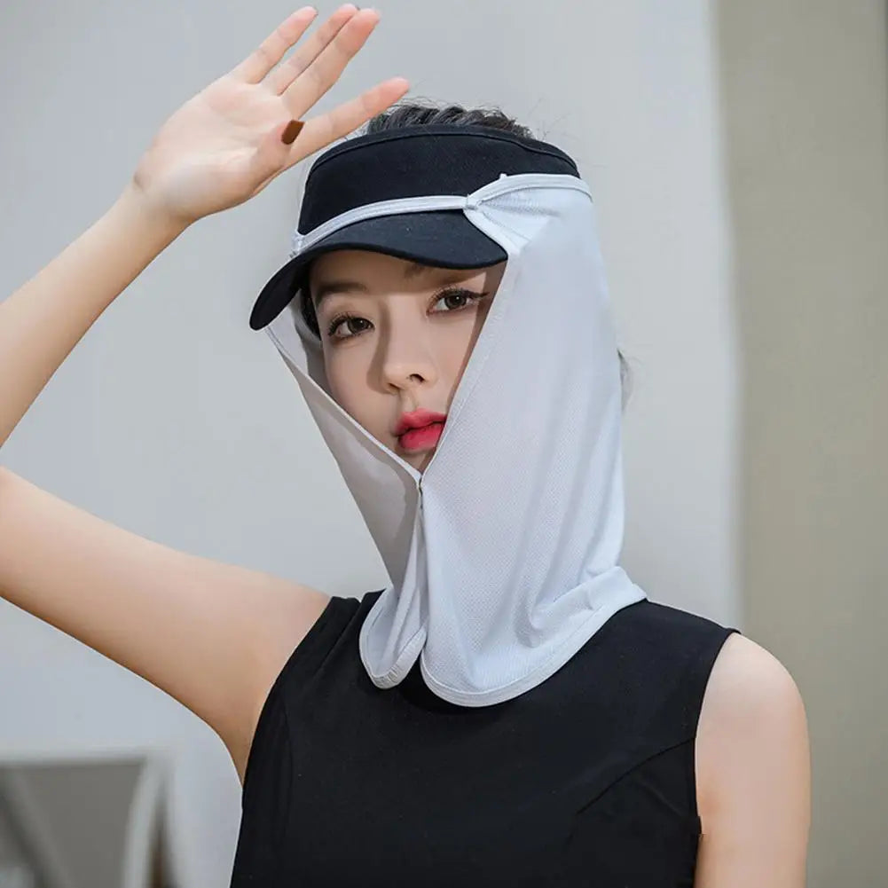 Face Summer Outdoor Cap Mask For Women Face Scarves For Men Sunscreen Veil Sunscreen Mask Anti-uv Face Cover Face Scarf