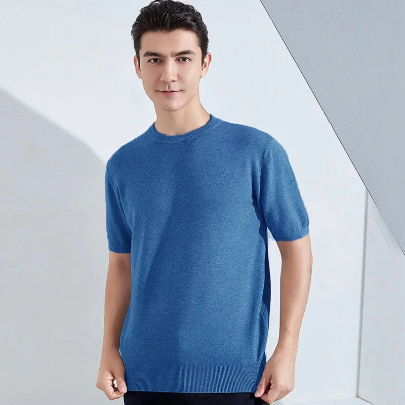 Superfine Merino Wool T shirt Men Base Shirt Wicking Breathable Quick Dry Anti-Odor No-itch Short Sleeve Tee Tops