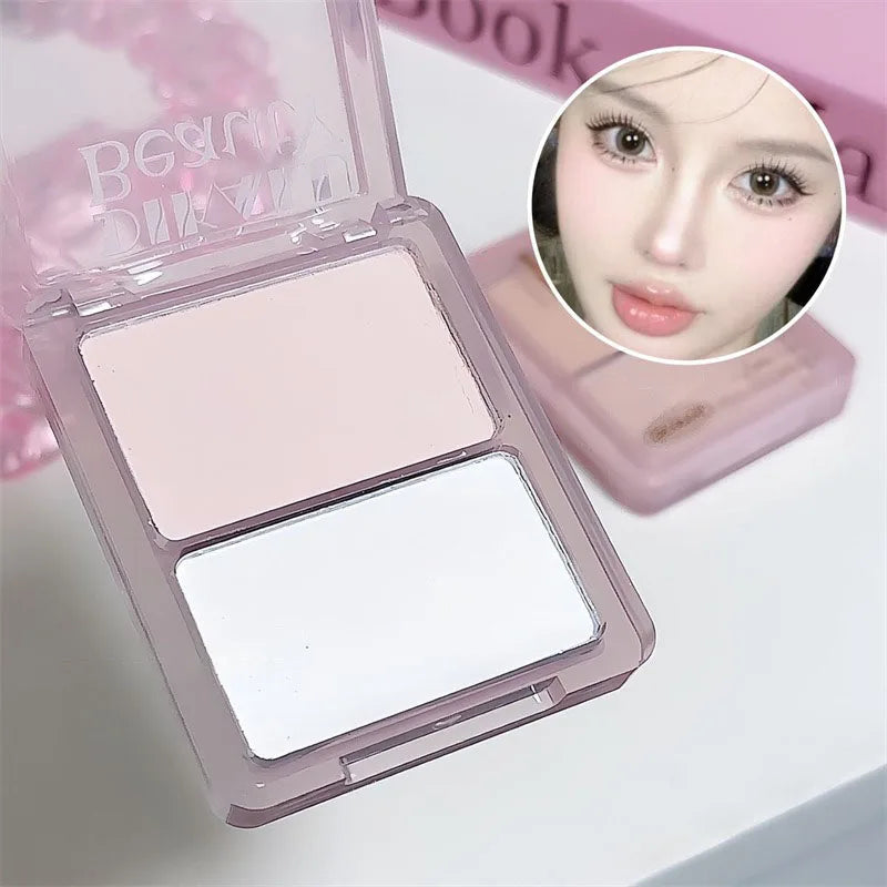 Two-tone Highlight Shading Powder Contour Palette Natural Matte Brighten Skin Blusher Bronzers Shaping Face Nose Shadow Makeup