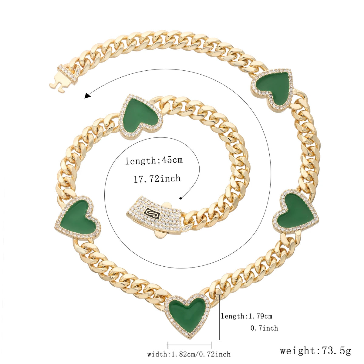 Fashionable love necklace 14K brass 8N multi-style heart-shaped necklace for women Christmas birthday New Year romantic gift