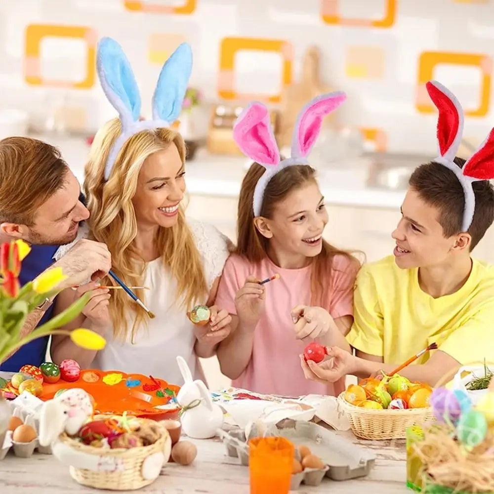 Osterhasenohren Stirnbänder Erwachsene Kinder Süße Bunte Hasenohren Oster Stirnreif Kostüm Requisiten Kopfbedeckung Haarschmuck