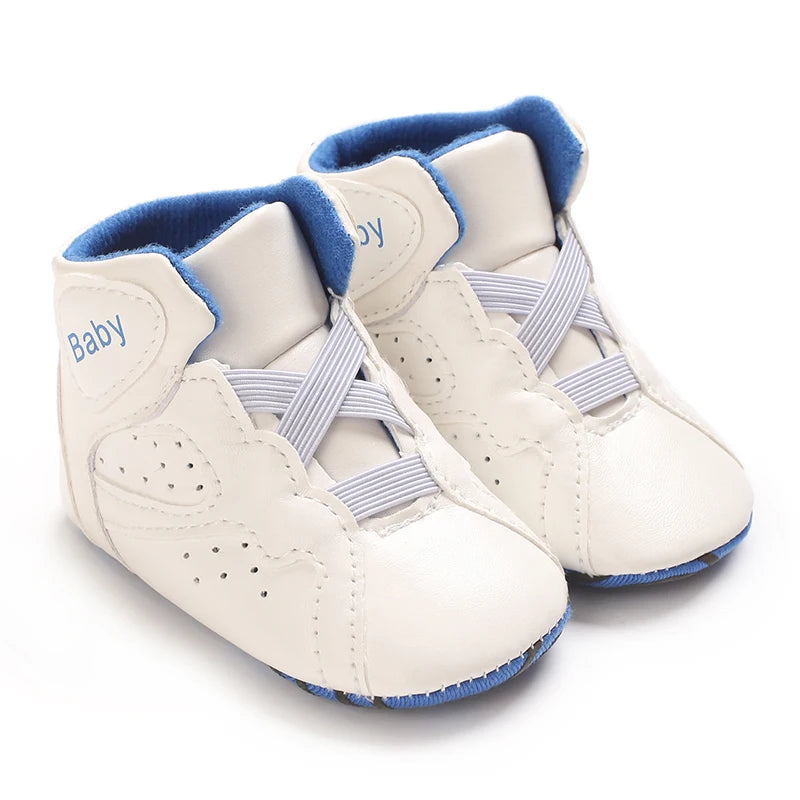 0-1 year Baby Basketball Sports Sneakers Newborn Baby Boys Girls Print First Walkers Shoes Infant Toddler Anti-slip Baby Shoes