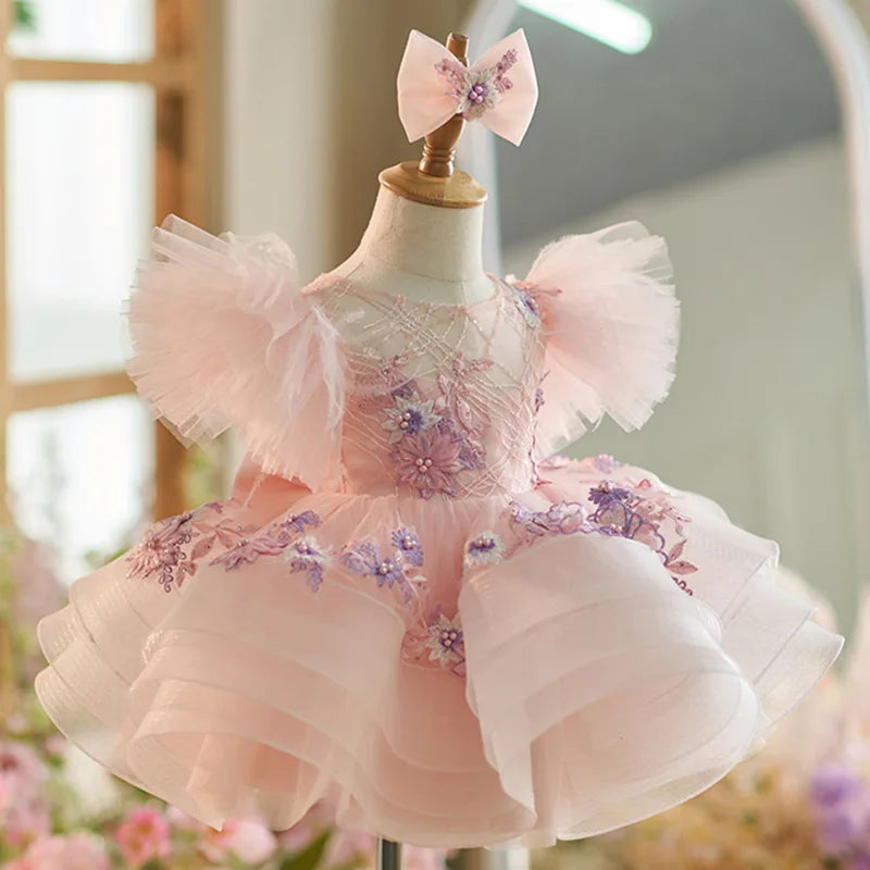 New hot selling elegant dresses for girls, high-end banquet evening dresses, luxurious and fashionable Christmas outfits for gir