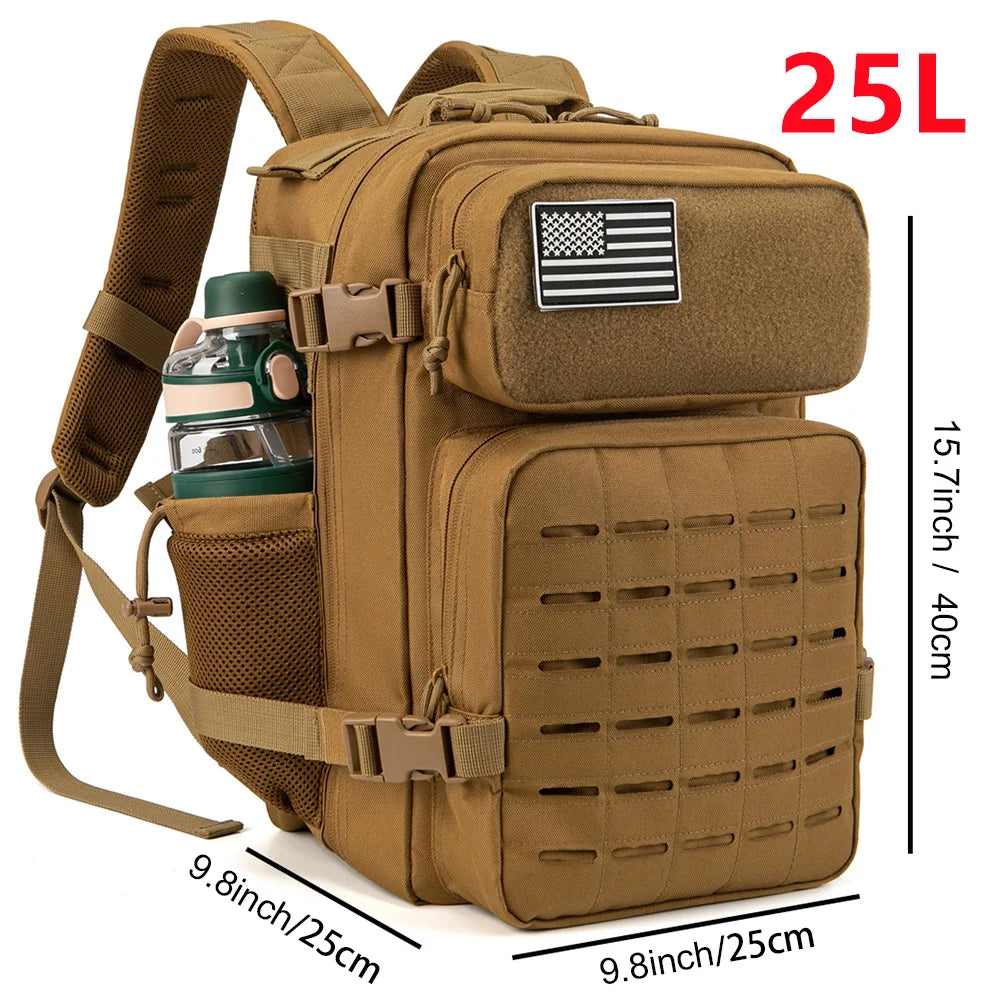 25L/45L Tactical Backpack for Women/men School Bag Gym Rucksack with Dual Cup Holder mini backpack bags for womens