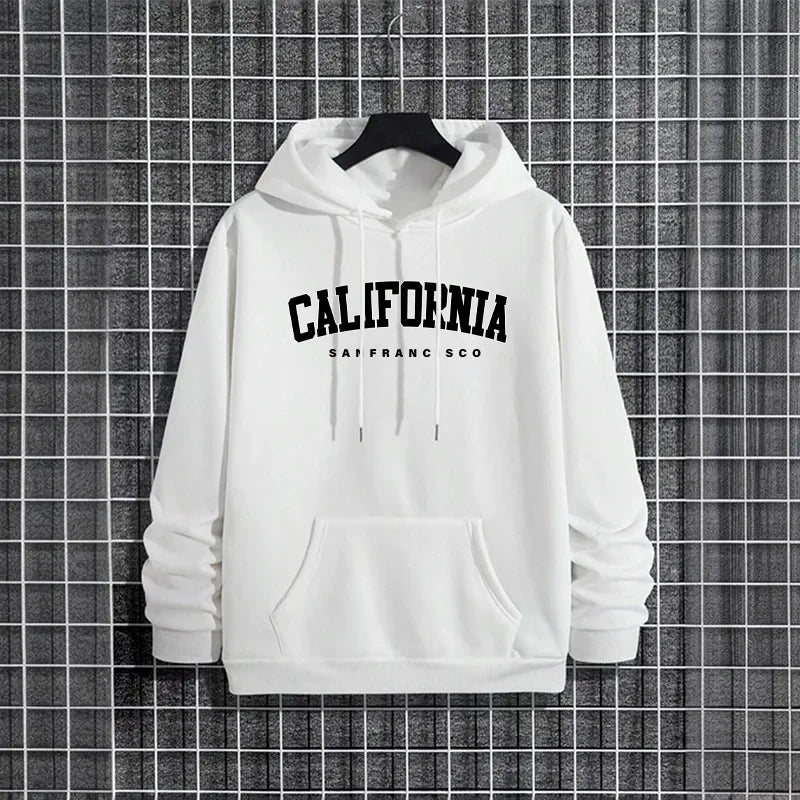 Newest California Mens Hoodie Urban Streetwear Top Fashion Hip Hop Hooded Sweatshirt Male Trendy Casual Hoody Autumn Winter Wear