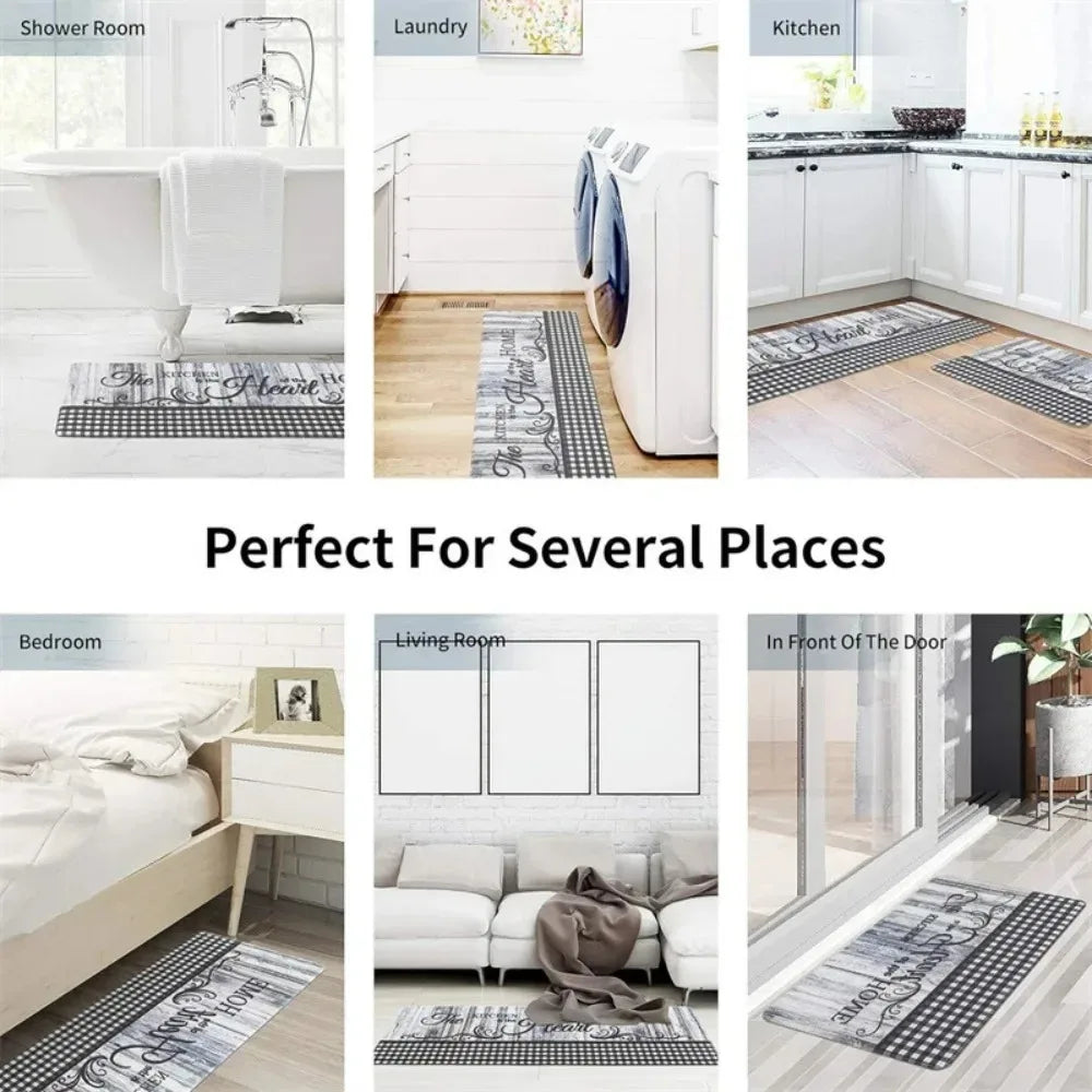 Coffee Print Soft Kitchen Mat Home Decor Runner Rug, Door Mat, Machine Washable Doormat for Living Room, Dining Room, Kitchen
