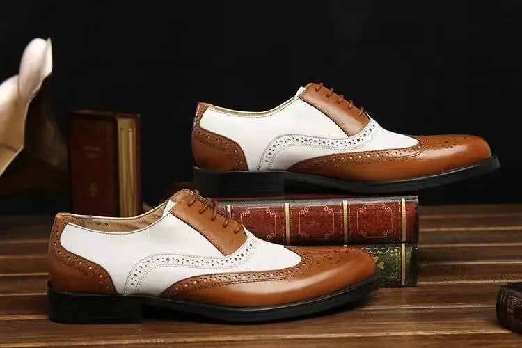 Oxfords Men's Leather Shoes Formal Shoes for Men Brogues Oxfords Male Wedding Party Office Business Shoe Man Zapatos De Hombre