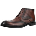 British Brock Carved Leather Boots Retro Business Formal Leather Shoes Fashion Men's Boots Cowhide Men's Short Boots