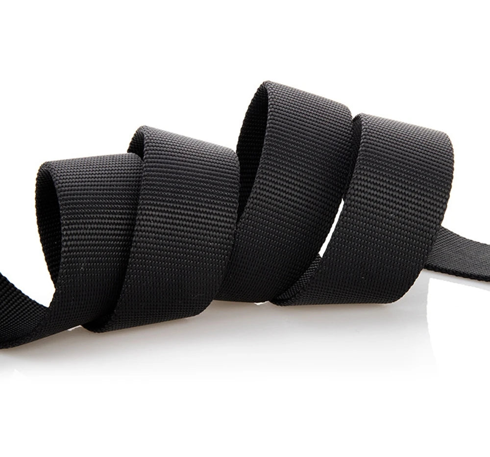 38mm Tactical Belt for Men Heavy Duty Nylon Waist Belt with Silver Buckle Unisex Designer Jeans Belt for Women