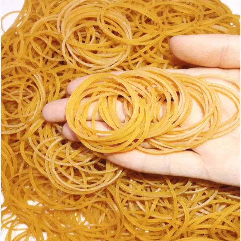 40mm High Elastic Yellow Rubber Band Yellow O Rings Set Fastener StrongRubber Elastic Bands Office School Household Supplies