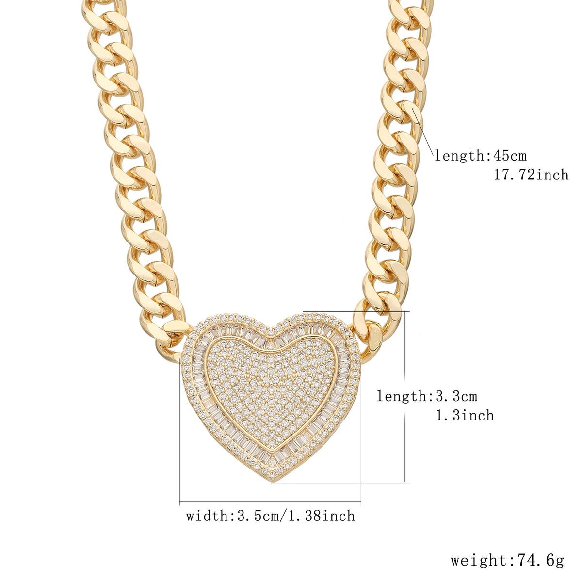 Fashionable love necklace 14K brass 8N multi-style heart-shaped necklace for women Christmas birthday New Year romantic gift