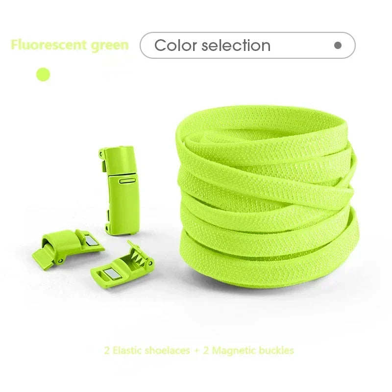 Magnetische Schnürsenkel ohne Binden, farbige, elastische Schnürsenkel für Kinder und Erwachsene, flache Schnürsenkel, Gummibänder