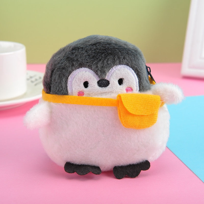 Shoulder Bag Little Penguin Kawaii Penguin Plush Wallet Soft Penguin Plush Coin Purse Girls Lovers Valentine's Gifts Small