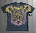 American Fashion Trend Goth Printed Cotton T shirt Men Street Y2K New Hip Hop Washed Short Sleeved T shirt Unisex Casual T Shirt