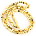 2/3/4mm Faceted Square Cube Plated KC Golds Colorful Hematite Natural Stone Spacer Loose Beads For Jewelry Making Diy Bracelet