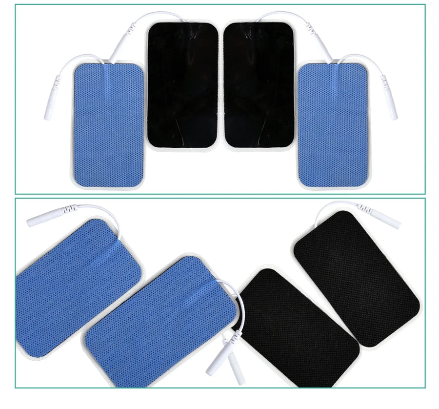 10/20Pcs Electrode Pads 2mm Plug Self Adhesive Replacement for Tens Acupuncture Electrode Pads Square Muscle Stimulator Slimming