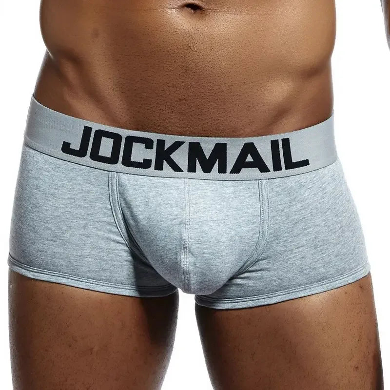 JOCKMAIL 1Pcs/lot Men Underwear Boxers Cotton Cuecas Boxers Men Boxer Homme Boxershorts Men Gay Male Panties calzoncillos