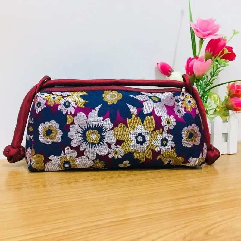 New Chinese Style Retro Bag Designer Chinese Style Silk Bag Japanese Hand Embroidery Totes Fashion Handbags and Purses