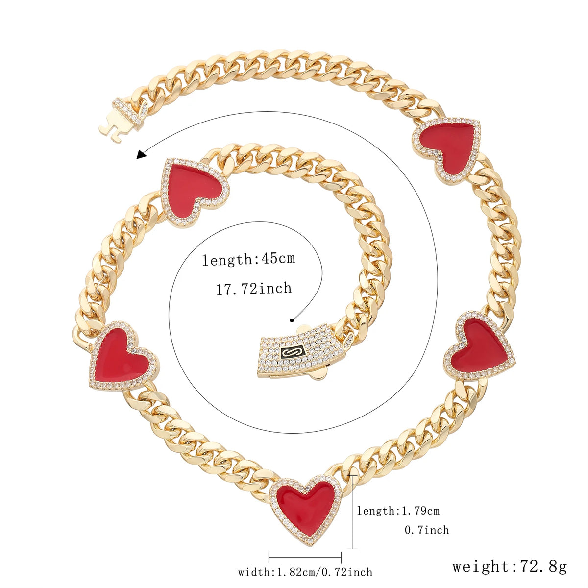 Fashionable love necklace 14K brass 8N multi-style heart-shaped necklace for women Christmas birthday New Year romantic gift