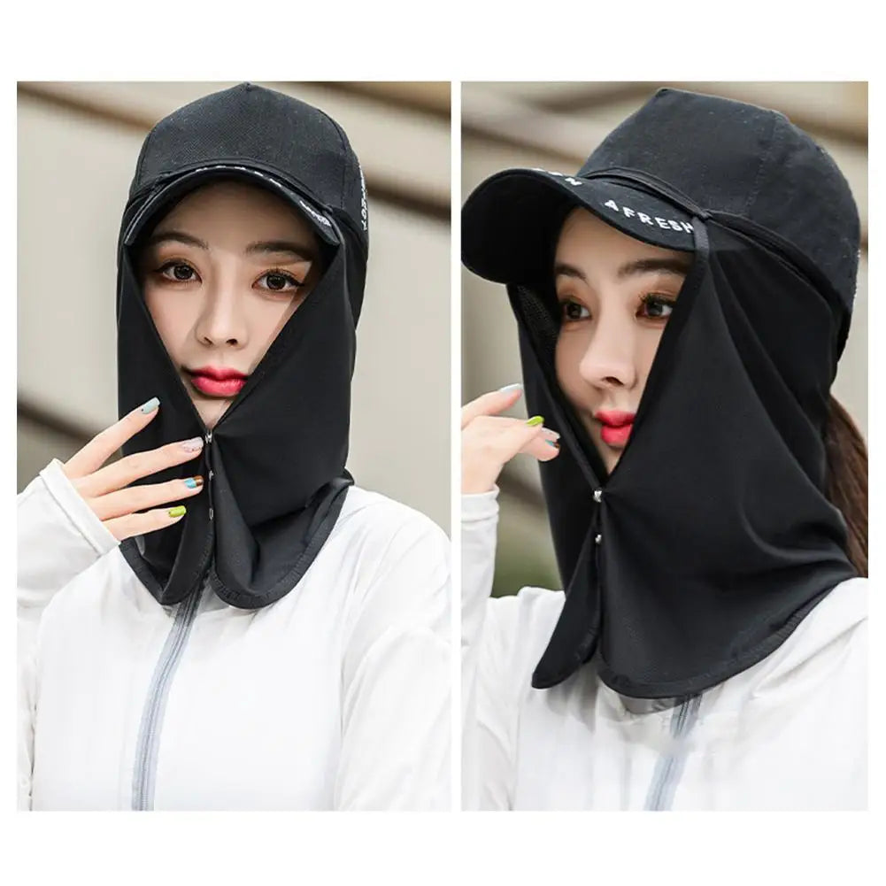 Face Summer Outdoor Cap Mask For Women Face Scarves For Men Sunscreen Veil Sunscreen Mask Anti-uv Face Cover Face Scarf