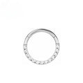Surgical Steel Nose Rings Hinged Segment Ear Cartilage Tragus Earrings Helix Hoops CZ Septum Clicker Piercing Body Jewelry