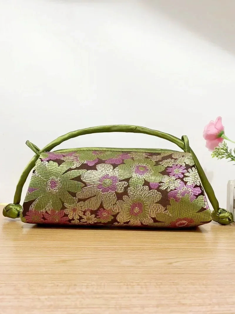 New Chinese Style Retro Bag Designer Chinese Style Silk Bag Japanese Hand Embroidery Totes Fashion Handbags and Purses