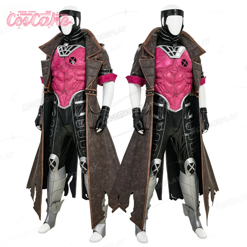 Gambit Cosplay Costume Uniform Halloween Carnival Party Christmas Play Role Clothes Clothing for Men