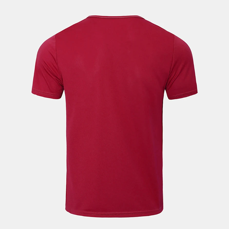 1/4 Uds Camiseta Holgada de Verano para Hombre, Estampada, de Secado Rápido, Manga Corta, Juvenil, Informal, Deportiva, Fitness, Transpirable, para Mediana Edad