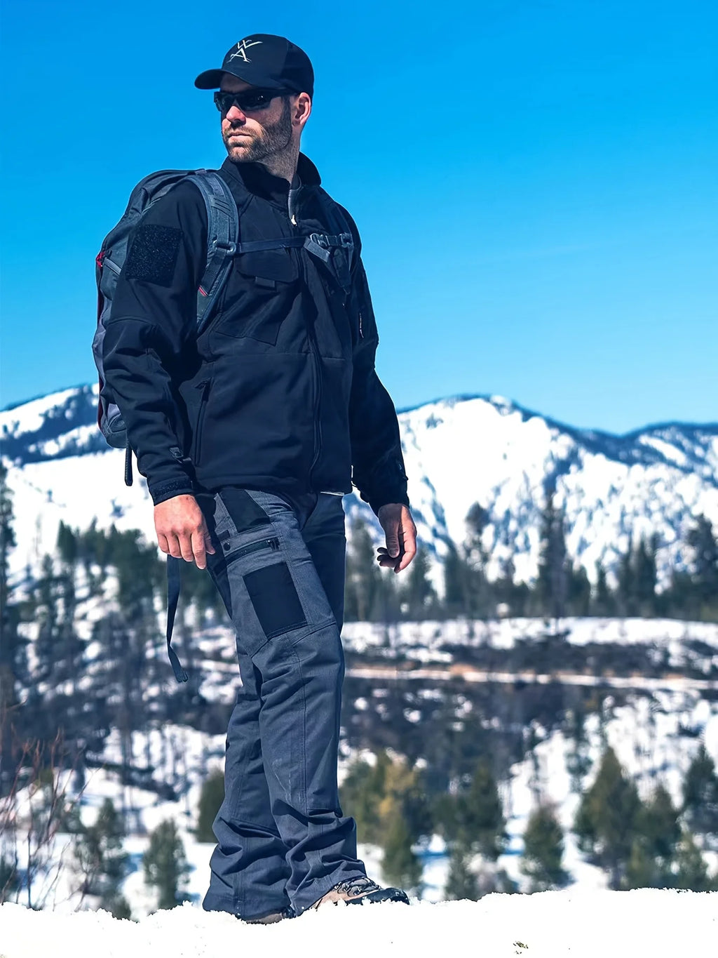 2025 Elastic Men's Tactical Cargo Pants Plus Size Outdoor Hiking Fishing Work Pant Waterproof Multi-pocket Trousers for Men