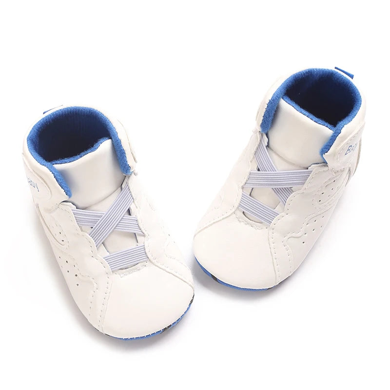 0-1 year Baby Basketball Sports Sneakers Newborn Baby Boys Girls Print First Walkers Shoes Infant Toddler Anti-slip Baby Shoes