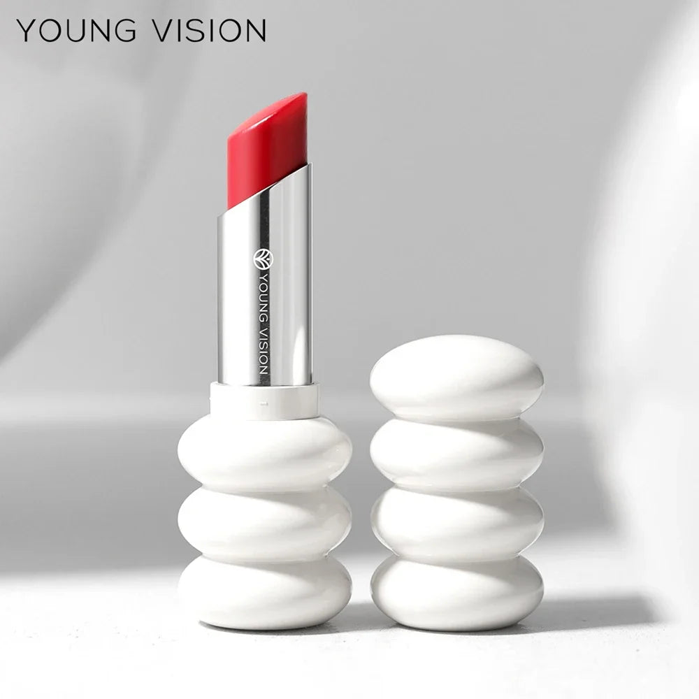 YOUNG VISION 6 Farben Feiner Schimmer Pflegender Leichter Lippenstift Lang anhaltende Farben Leicht aufzutragender feuchtigkeitsspendender Lippenstift