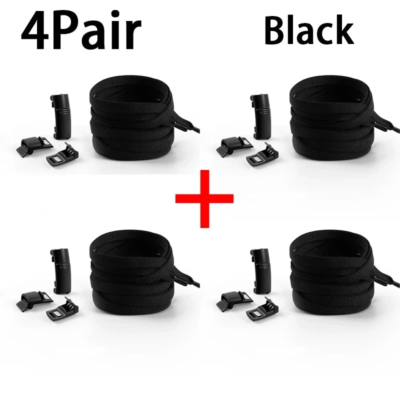 Magnetische Schnürsenkel ohne Binden, farbige, elastische Schnürsenkel für Kinder und Erwachsene, flache Schnürsenkel, Gummibänder