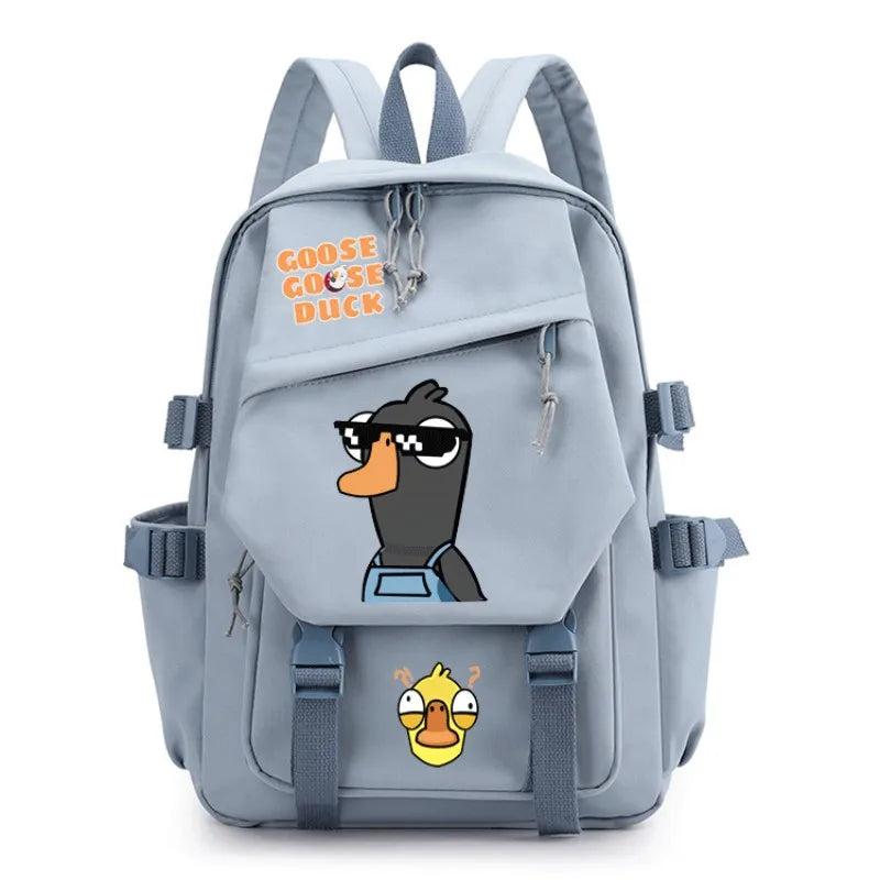 Goose Goose Duck Game Cosplay Rucksack Studenten Schultasche Cartoon Bookbag Laptop Reise-Rucksack Outdoor Jungen Mädchen Geschenke