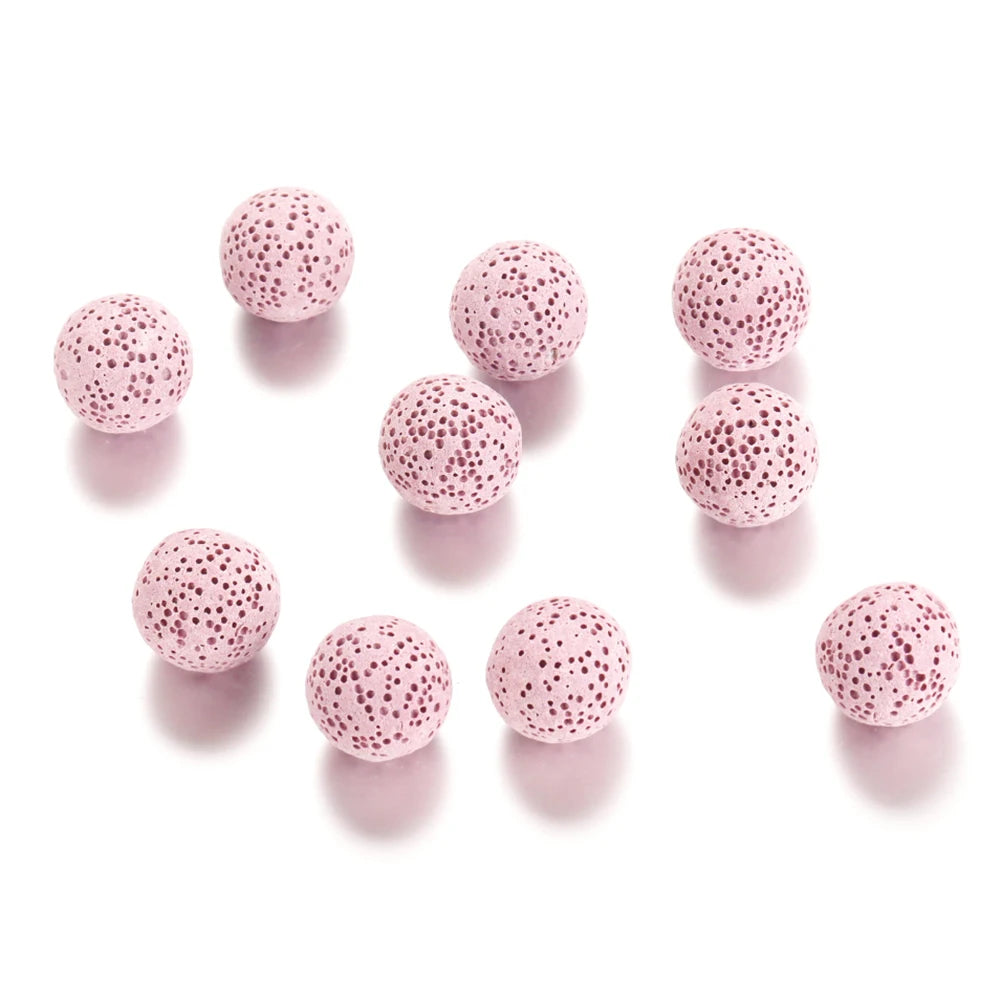 1PCS/Lot Mexico Chime Perfume Bead Ball For Aromatherapy Lockets Necklace Accessories 16mm Colorful Volcanic Stone Ball Jewelry