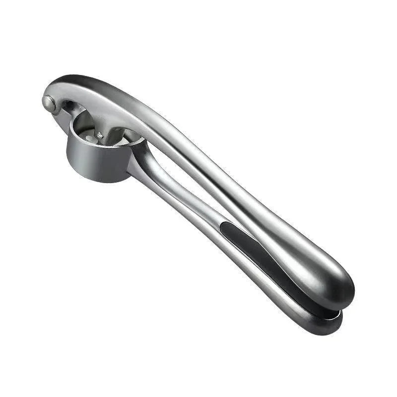 Stainless steel garlic crusher, garlic press, garlic grinder, easy pressing, convenient cleaning, kitchen utensil
