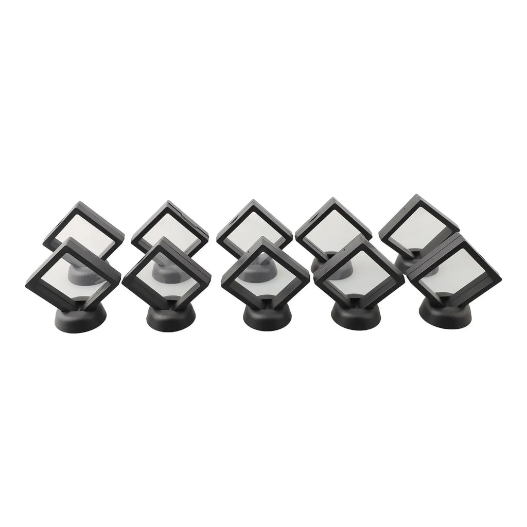 3D Floating Jewelry Coin Display Frame Holder Stand Box Clear Jewelry Ring Coin Ring Pendant Gemstones Display Case