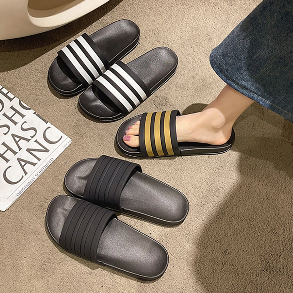 Smile New Women's Home Slippers Indoor Non-slip Bathroom Slippers Outdoor Swimming Slippers  Soft Beach Slippers For Women
